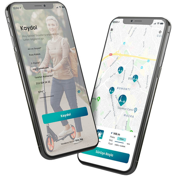 Vogel – E-Scooter App UI & UX Design